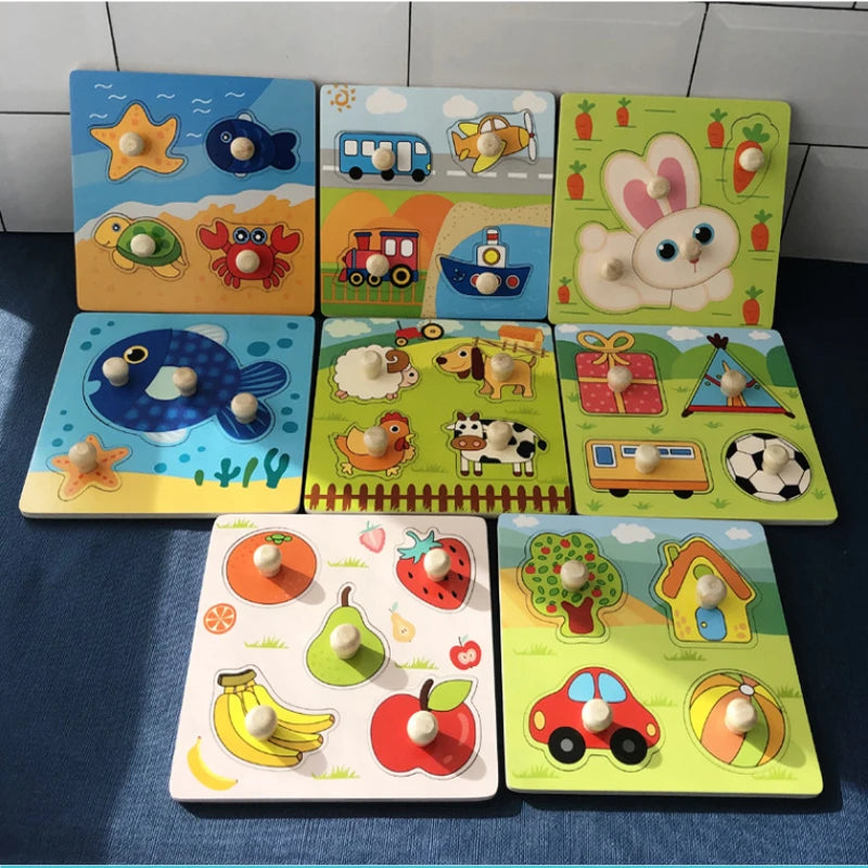 Wooden Fruit Puzzle for Kids | Boosts Cognitive Growth and Fine Motor Skills