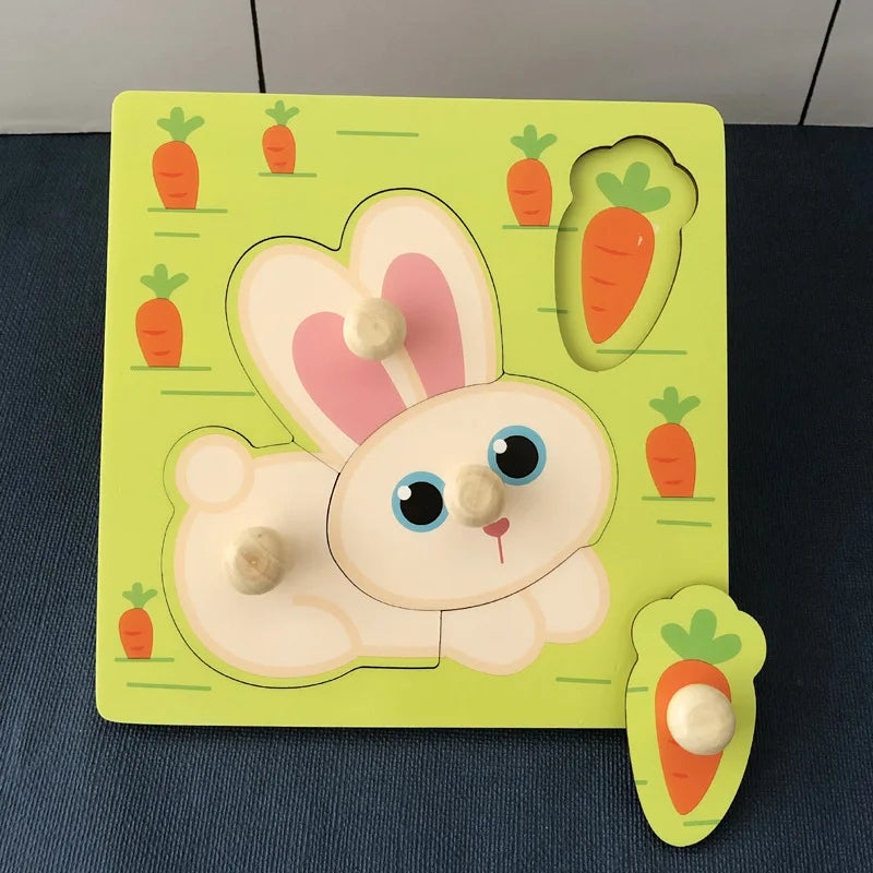 Wooden Fruit Puzzle for Kids | Boosts Cognitive Growth and Fine Motor Skills