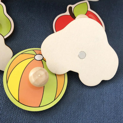 Wooden Fruit Puzzle for Kids | Boosts Cognitive Growth and Fine Motor Skills