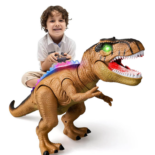 Remote Control Dinosaur Toy | Realistic Walking, Roaring & LED Effects