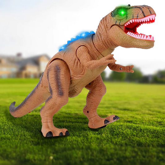 Remote Control Dinosaur Toy | Realistic Walking, Roaring & LED Effects