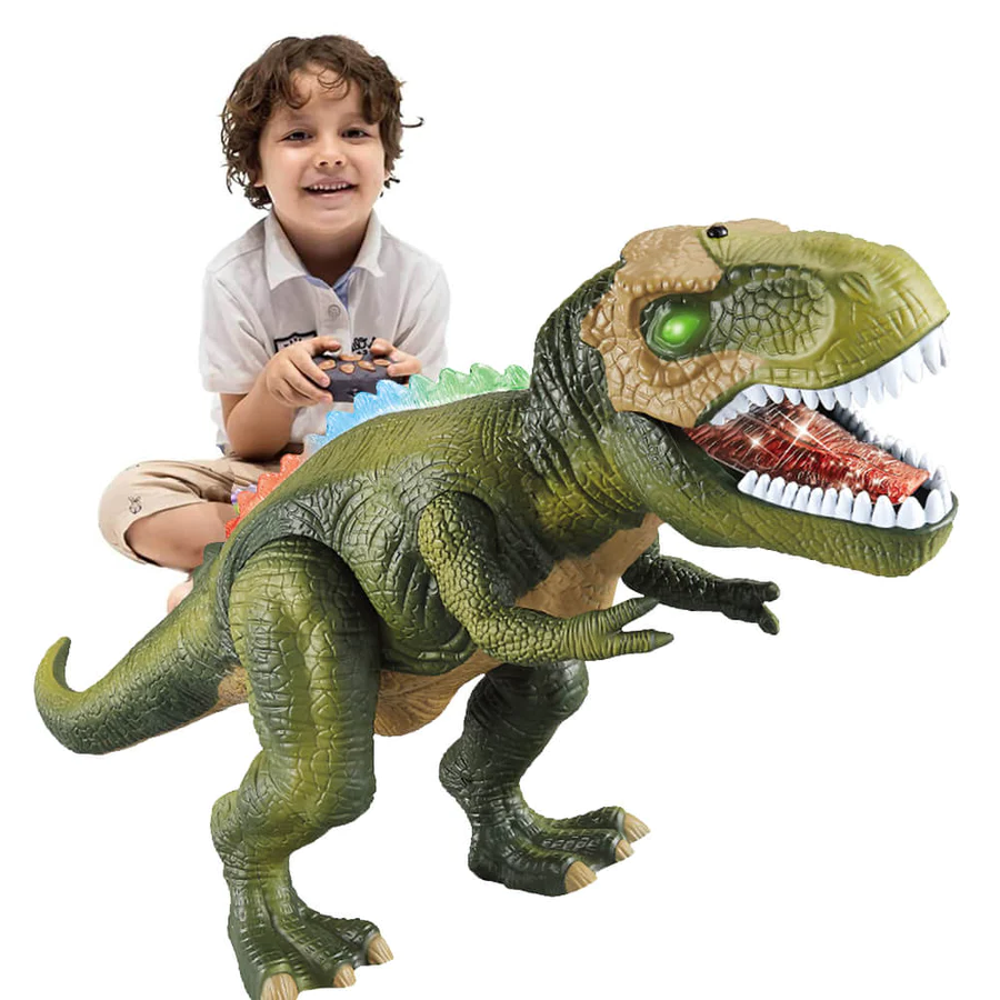 Remote Control Dinosaur Toy | Realistic Walking, Roaring & LED Effects