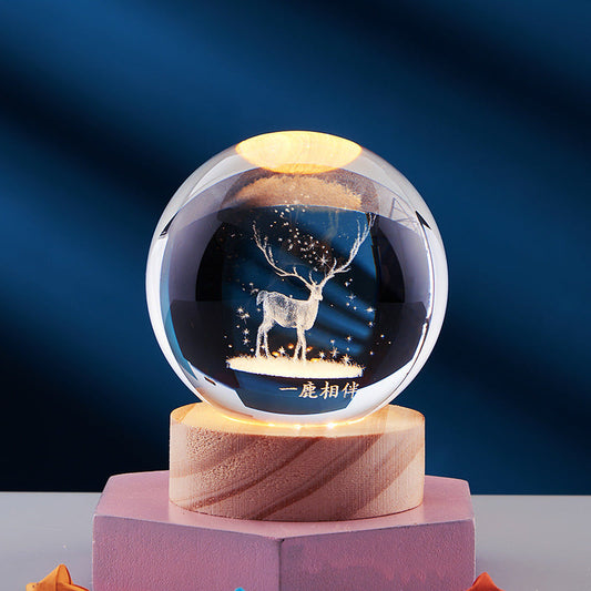 3D Night Lamp | Stylish USB Crystal Lighting