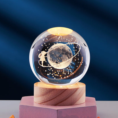 3D Night Lamp | Stylish USB Crystal Lighting