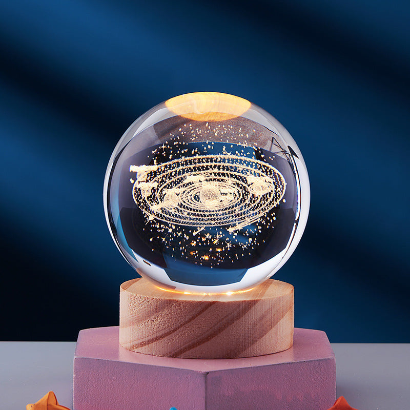3D Night Lamp | Stylish USB Crystal Lighting