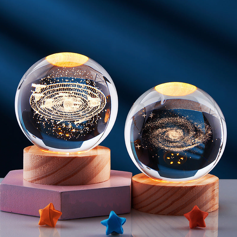 3D Night Lamp | Stylish USB Crystal Lighting