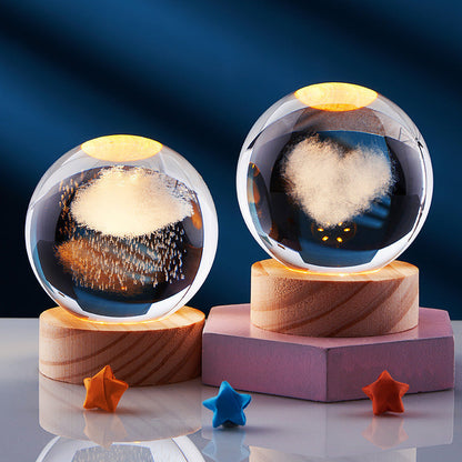 3D Night Lamp | Stylish USB Crystal Lighting