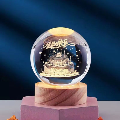3D Night Lamp | Stylish USB Crystal Lighting