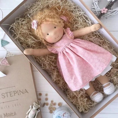 Handmade Cotton Plush Doll | Soft, Safe & Gift-Ready
