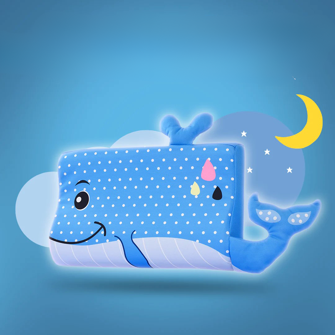Ergonomic Kids Pillow | Soft Memory Foam Support