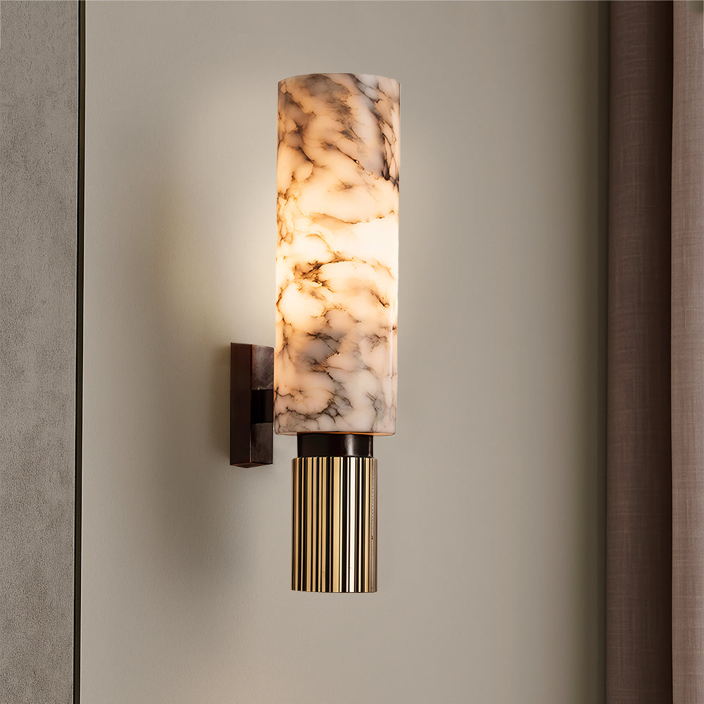 Copper Stone Wall Lamp | Contemporary Minimalist Design