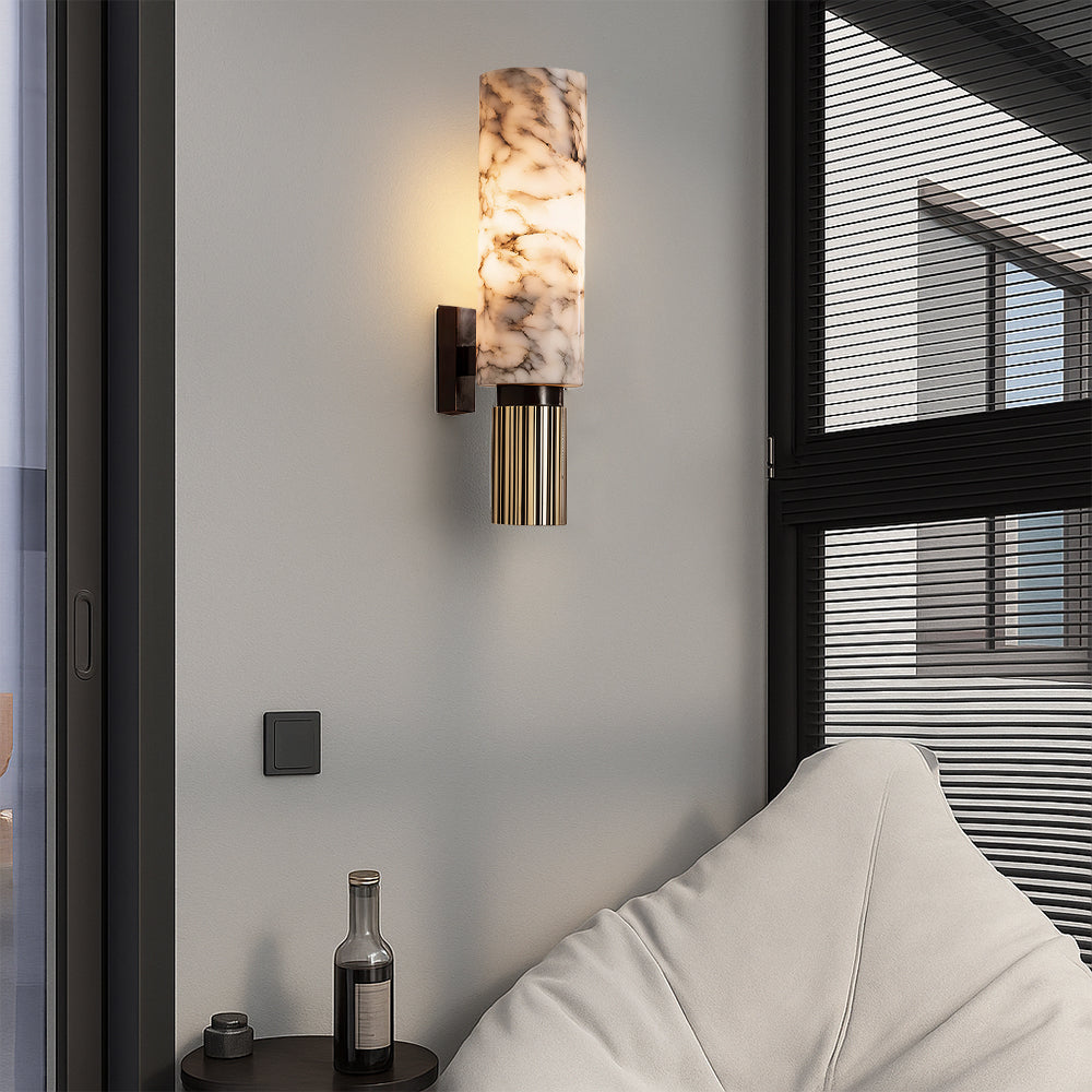 Copper Stone Wall Lamp | Contemporary Minimalist Design