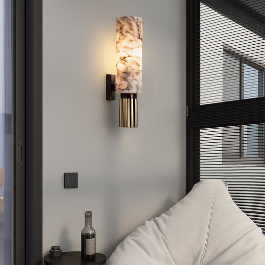 Copper Stone Wall Lamp | Contemporary Minimalist Design