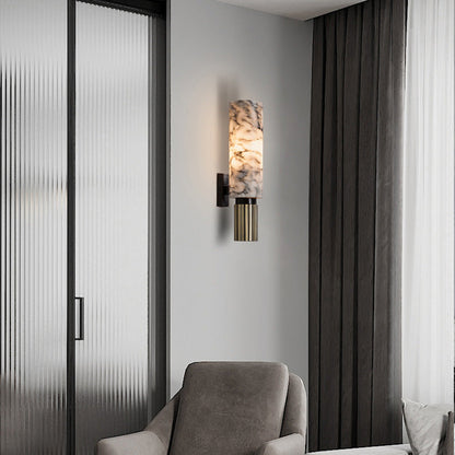 Copper Stone Wall Lamp | Contemporary Minimalist Design