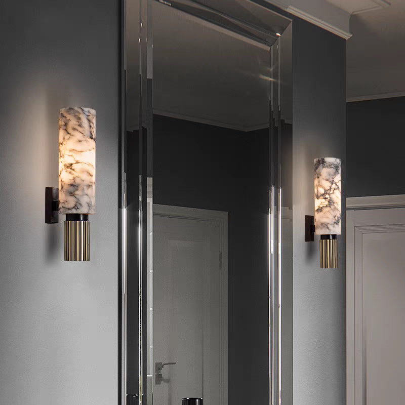 Copper Stone Wall Lamp | Contemporary Minimalist Design
