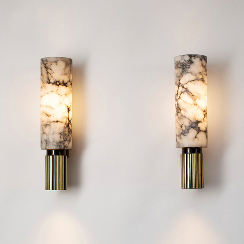 Copper Stone Wall Lamp | Contemporary Minimalist Design