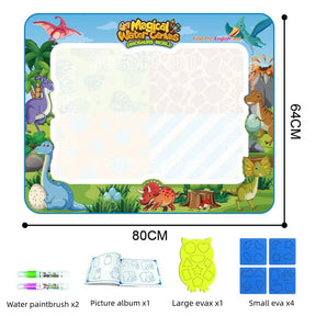 Extra Large Water Drawing Mat | Non-Toxic, Mess-Free Creative Fun