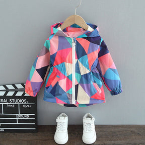 Stylish Girls Raincoat | Lightweight Waterproof Design with Butterfly Drawstring