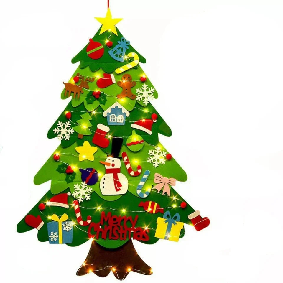 Interactive Felt Christmas Tree | Safe, Creative Holiday Fun for Kids