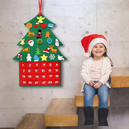 Felt Advent Calendar | 24 Fillable Pockets for Holiday Surprises