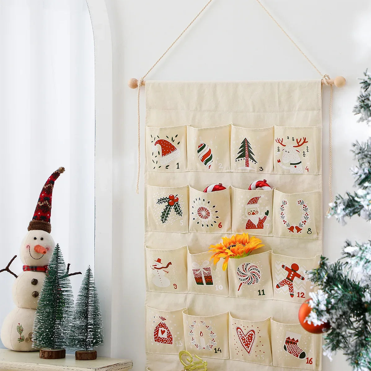 Interactive Advent Calendar | Colorful Design with Large Pockets