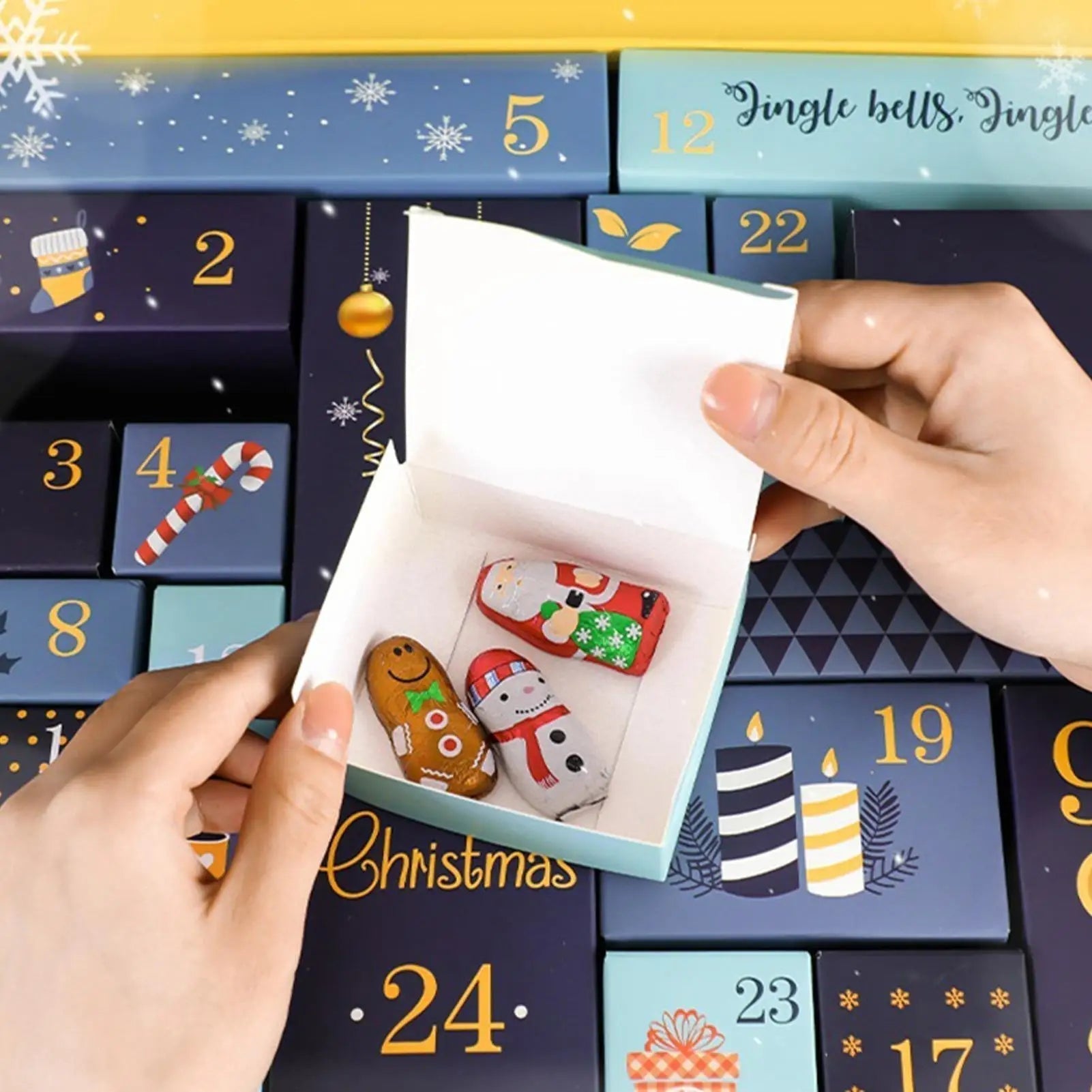 Advent Calendar with 24 Pockets | Handmade for Unique Holiday Surprises