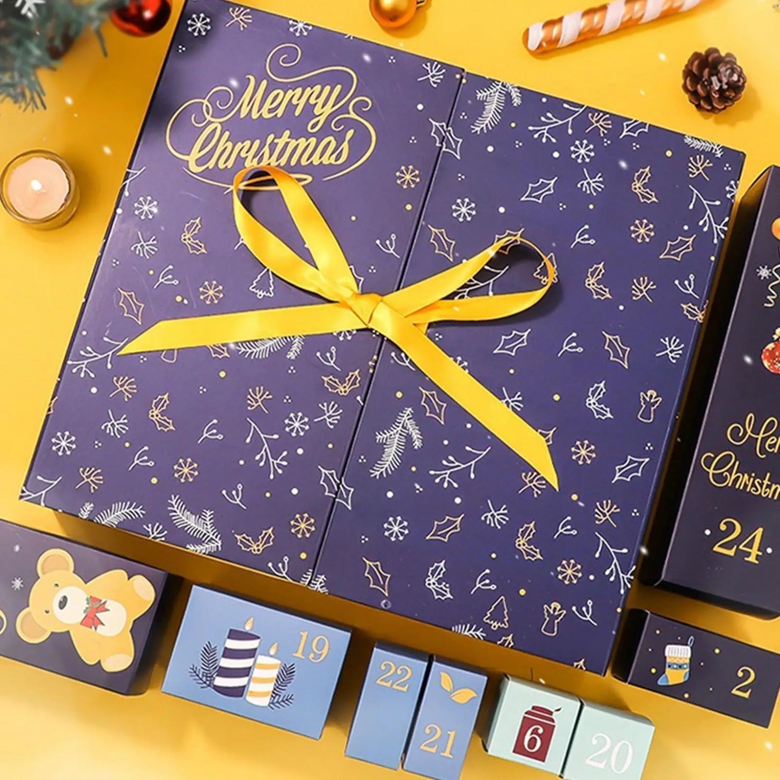 Advent Calendar with 24 Pockets | Handmade for Unique Holiday Surprises