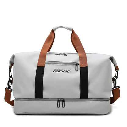 Fitness Gym Bag with Shoe Compartment | Wet/Dry Separation for Travel Convenience
