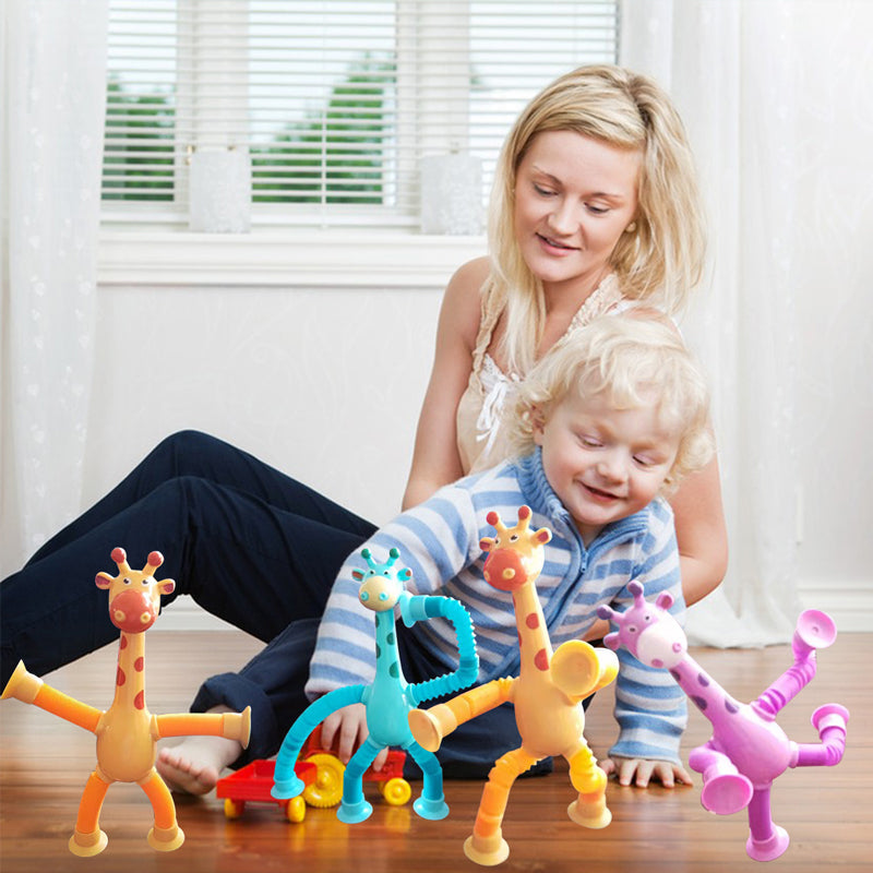 Flexible Giraffe Toy | Suction Cup for Creative Play