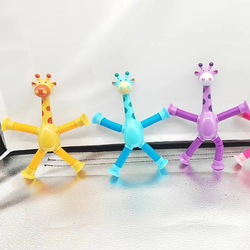 Flexible Giraffe Toy | Suction Cup for Creative Play