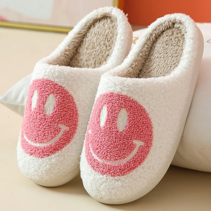 Cozy Winter Slippers | Soft Faux Fur and Smiley Design