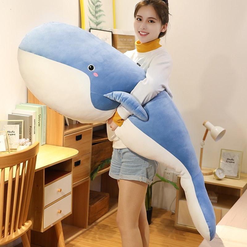 Giant Blue Whale Plush Toy | Soft, Cuddly Companion for Kids