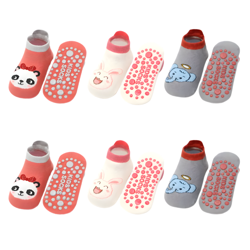 Non-Slip Baby Socks | Soft Cotton Comfort with Cute Designs