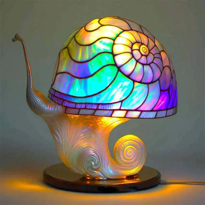 Stained Glass Ambient Lamp | Handcrafted Colorful Light Fixture
