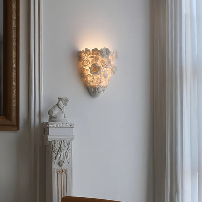 Ceramic Flower Wall Lamp | Elegant Floral Design for Home Decor