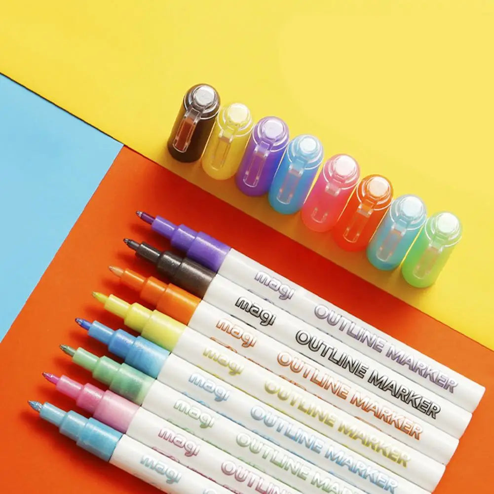 Fluorescent Highlighters Set | Ergonomic, Bright Colors for All Ages