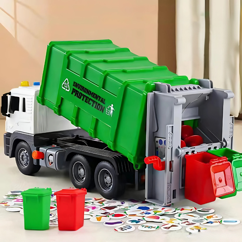 Interactive Garbage Truck Toy | Engaging Sounds and Lights