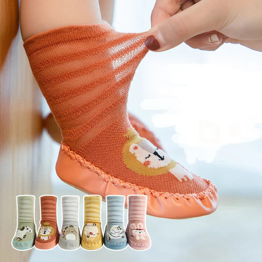 Non-Slip Baby Socks | Cute Animal Print Design