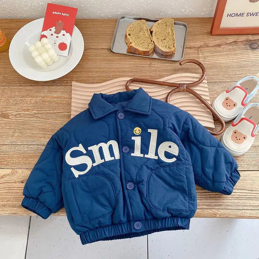 Children's Warm Smile Jacket | Cozy Quilted Design for All-Day Fun