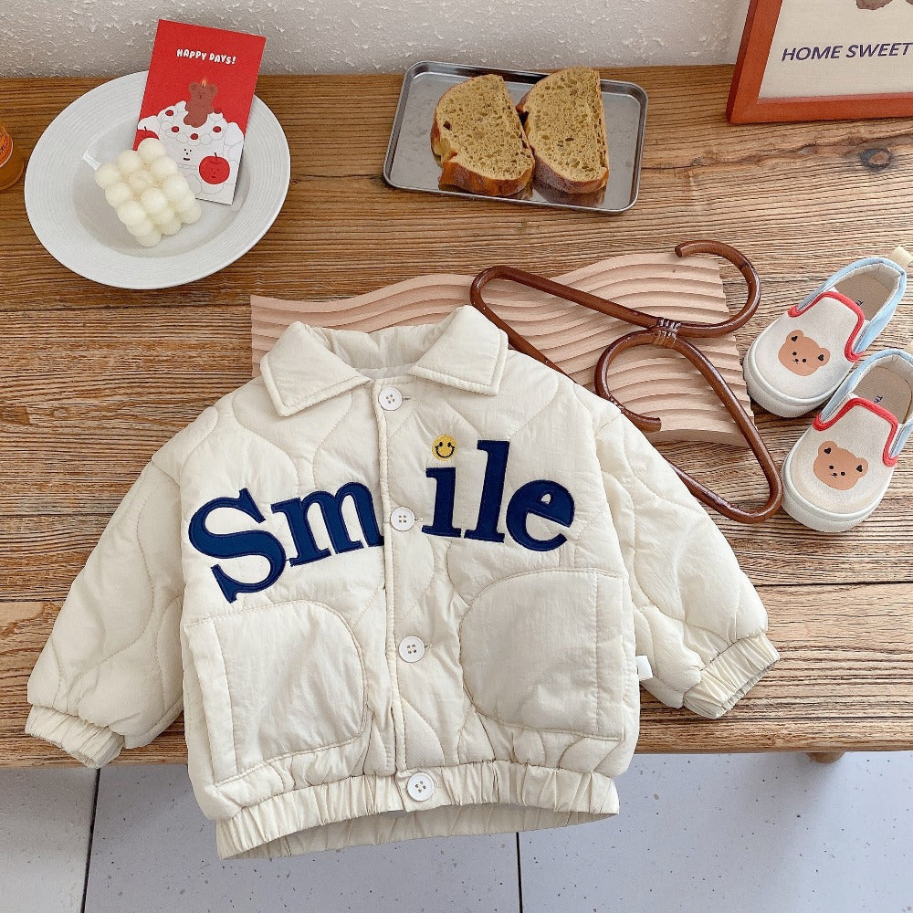 Children's Warm Smile Jacket | Cozy Quilted Design for All-Day Fun