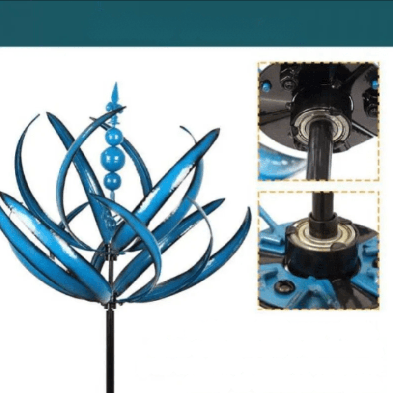 Wind-Powered Garden Spinner | Durable Metal Kinetic Sculpture