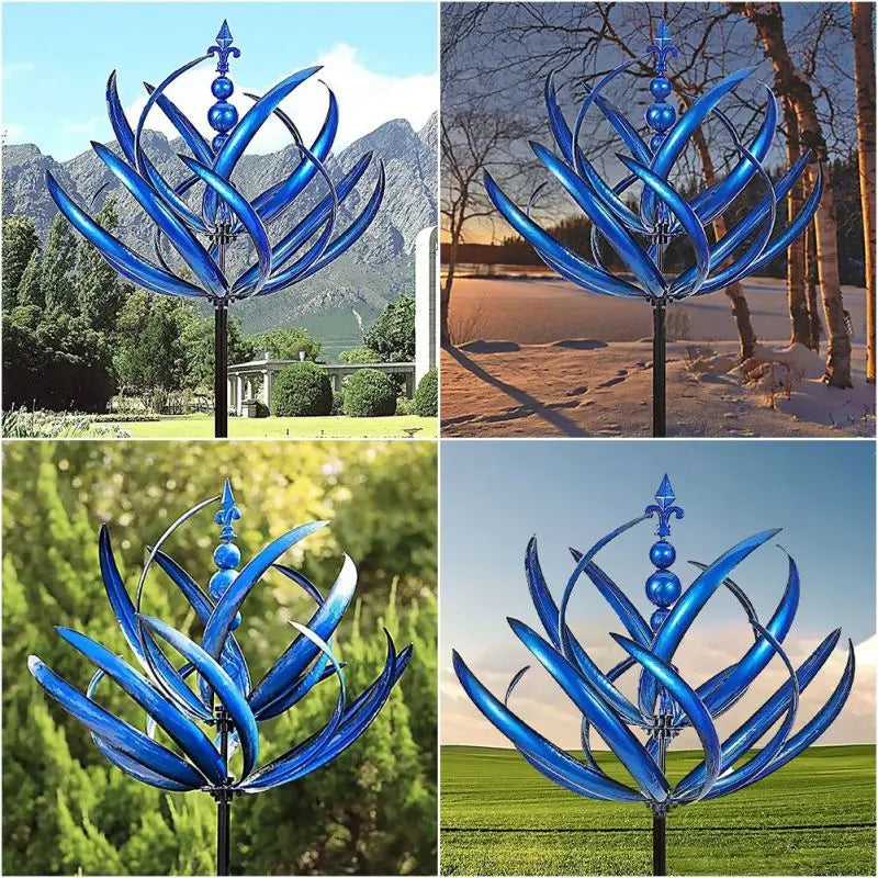 Wind-Powered Garden Spinner | Durable Metal Kinetic Sculpture
