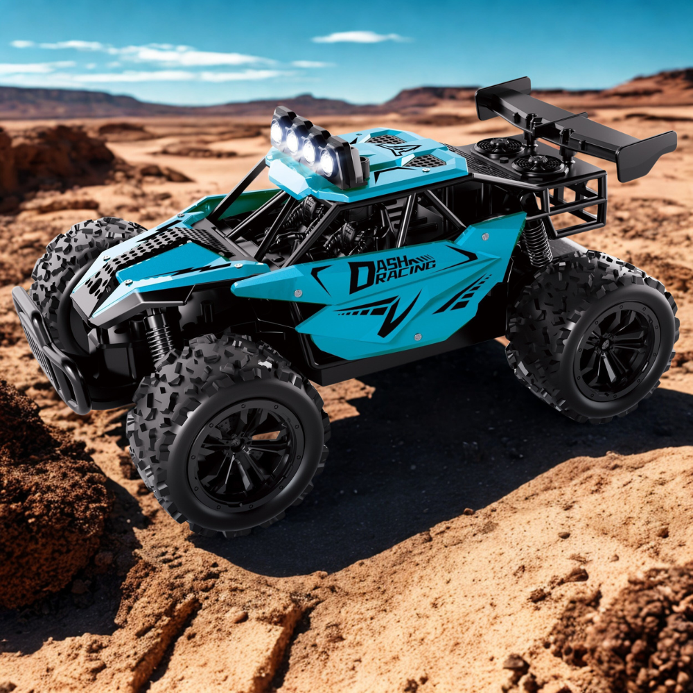High-Speed Remote Control Car | Durable Alloy Frame with LED Lights