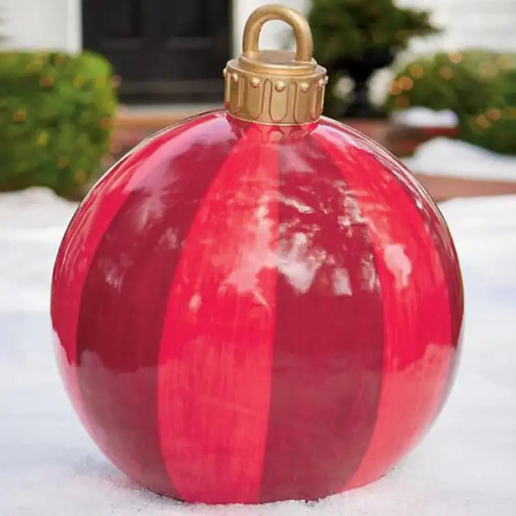 Inflatable Christmas Ornament Ball | Durable PVC for Outdoor Decor