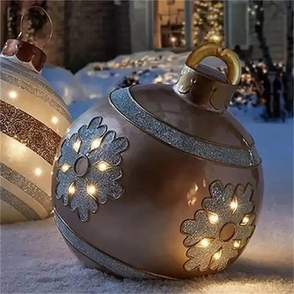 Inflatable Christmas Ornament Ball | Durable PVC for Outdoor Decor