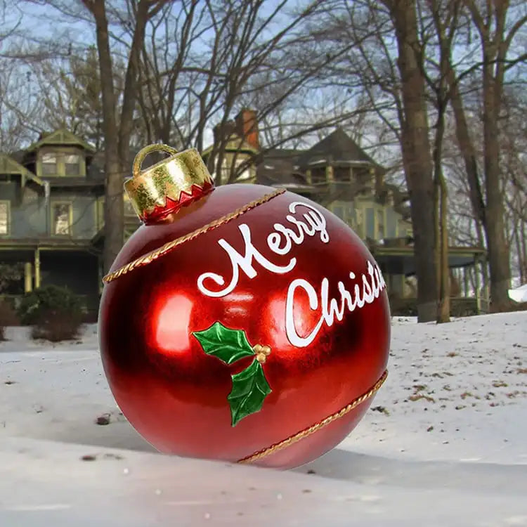 Inflatable Christmas Ornament Ball | Durable PVC for Outdoor Decor