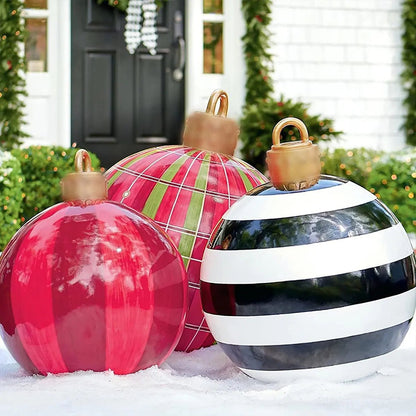 Inflatable Christmas Ornament Ball | Durable PVC for Outdoor Decor
