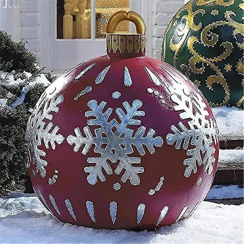 Inflatable Christmas Ornament Ball | Durable PVC for Outdoor Decor
