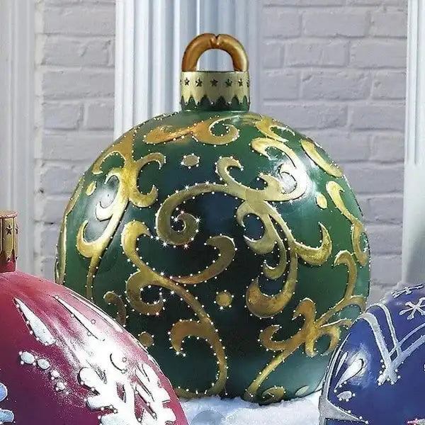 Inflatable Christmas Ornament Ball | Durable PVC for Outdoor Decor