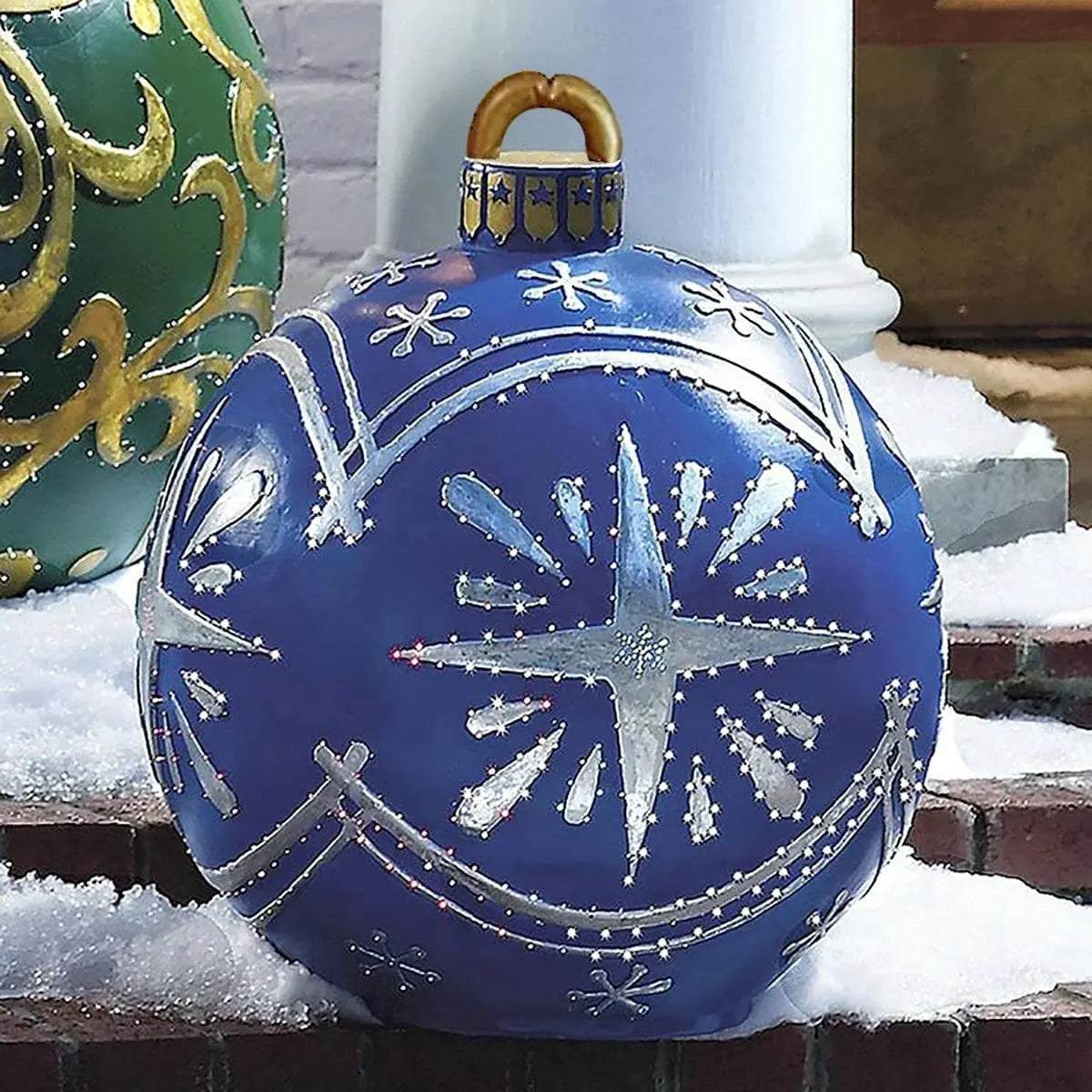 Inflatable Christmas Ornament Ball | Durable PVC for Outdoor Decor